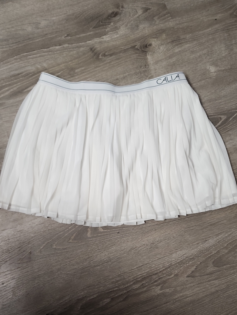 CALIA Court Collection White High-Rise Skort 15" Length Size XL NWOT